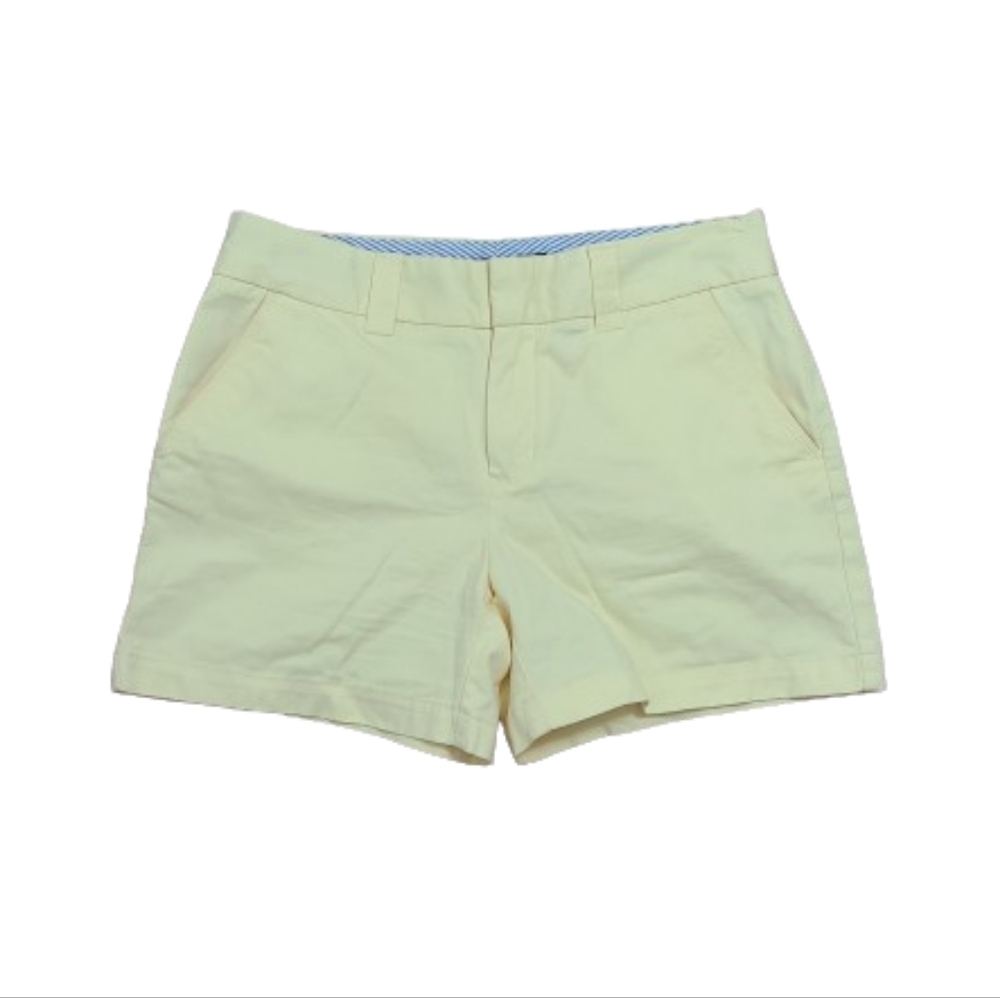 Tommy Hilfiger Pale Yellow 100% Cotton Shorts Women's Size 8